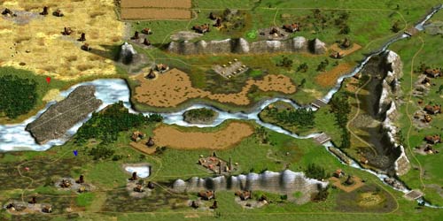 © 2009 Agrid - Stone island; карта для Казаки 2 - Каменный остров